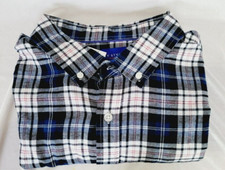 Button Up Shirt Men's Size XL Long Sleeve Blue PLAID New Simply Styled