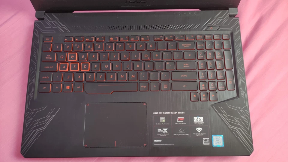 Asus TUF Gaming FX504 Series - Used (Grey, Black & Red - see description) - Image 3 of 4