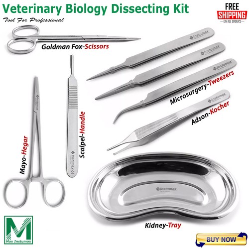 Kit Dissezione Avanzata Chirurgia Anatomia, Biologia, Set Studenti Veterinari - Foto 8 di 8
