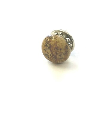 Jaspis Rund Cabochon Modesty Anstecker Abzeichen Brosche Knöpfe 12mm