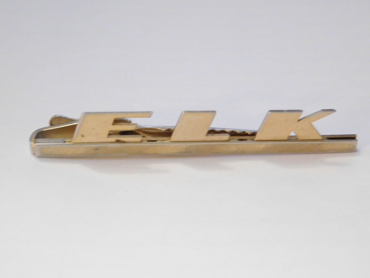 Vintage tie clasp, Hickok,E L K initials | eBay