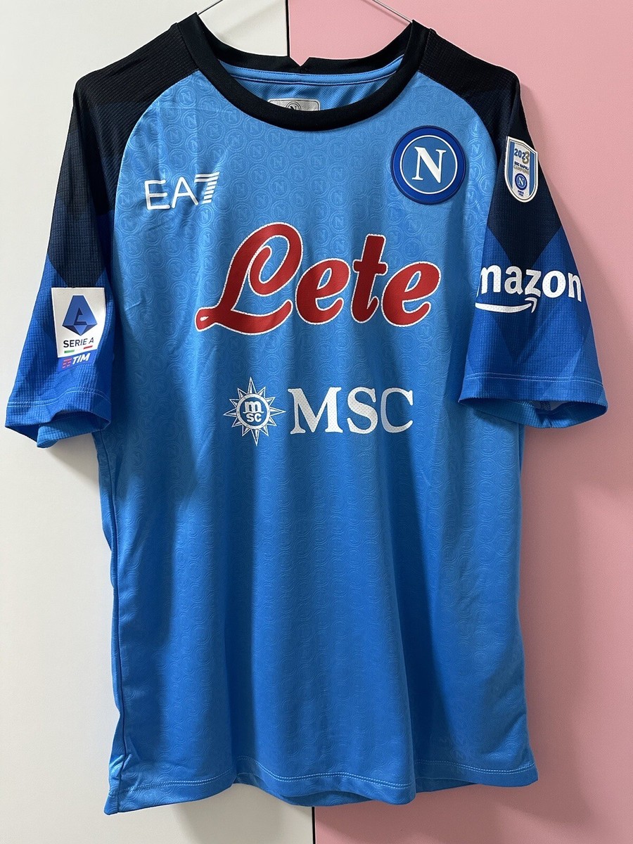 Maillot SSC Napoli – Zuniga – Match Worn ? – Autographié – Taille M – Rouge