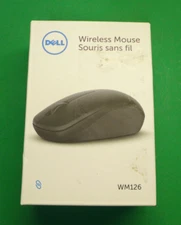 NEW Dell Scrolling Wireless Mouse Black WM126 NTX5X