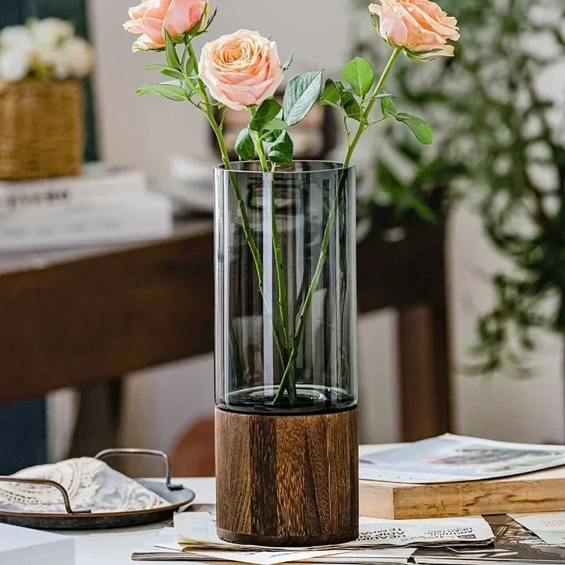 Vase Zylinder Einfaches Design Wohnzimmer Duftstäbchen Halter Deko Geschenk - Bild 3 von 4