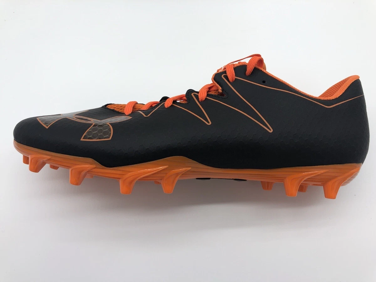 Under Armour Nitro Men s Size 12.5 Football Cleats Black Orange 1291119 004