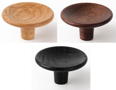 Viefe Möbelgriff Möbelknopf DISC Holz Möbelknauf Türknauf Knauf Echtholz rund
