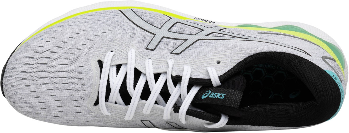 ASICS Gel Nimbus 24 Men\'s Running Shoes, White/Black Size 9 M ASICS Gel Nimbus 24 White Black for Sale - Authenticity  main image 2