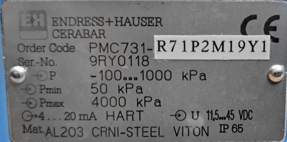 Endress+Hauser Cerabar PMC731-R71P2M19Y1 Pressure Transmitter - Image 4 of 4
