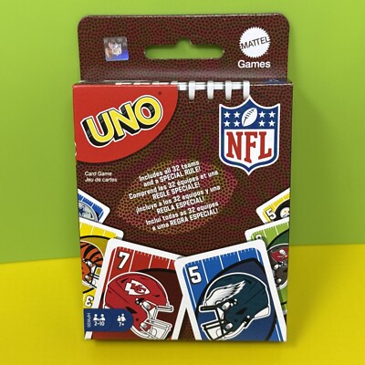 UNO NFL Special Edition Card Game Includes All 32 Teams & Special Rule! 2023