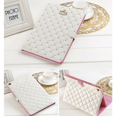 For iPad 5/ 6th 7th 8th 9th 10th 11th A16 Gen Case PU Leather Crown Stand Cover 