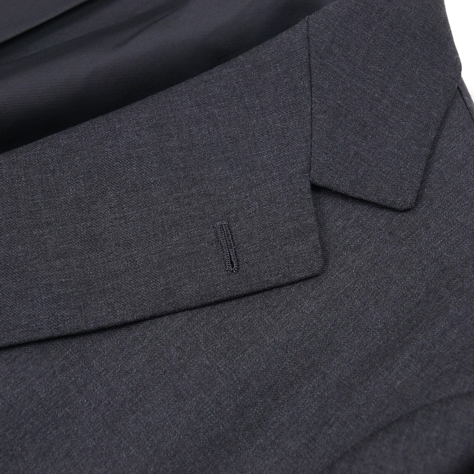Blazer deportivo Luigi Borrelli Napoli ajustado gris lana 42R (UE 52) Foto 3 de 4