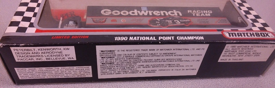 1990 Super Star Matchbox 1:87 #3 Dale Earnhardt Goodwrench Transporter    (BNC8) - Image 4 of 4