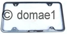 2 x front+rear  real carbon fiber license plate frames / holder / covers