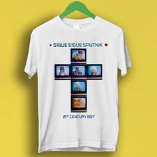 Sigue Sigue Sputnik 21st Century Boy New Wave Punk  Music Top Tee T Shirt P837