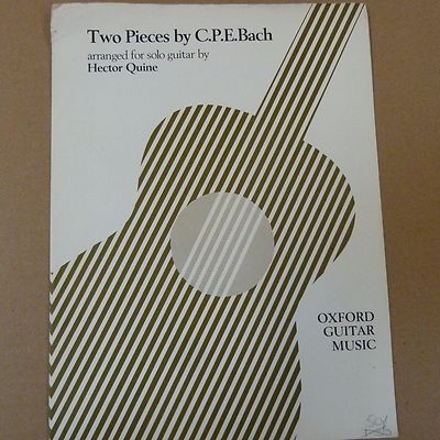 Gitarre C.P.E. BACH zweiteilig, arr. für Solo Gitarre, Hector Quine