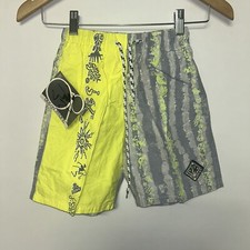 Vintage 1980  s Ocean Pacific Kids Swim Trunks, Deadstock NWT, Size Small