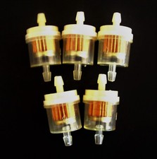 5 GOLIATH INDUSTRIAL 1/4" UNIVERSAL IN LINE FUEL GAS FILTERS LAWN MOWER FF14S