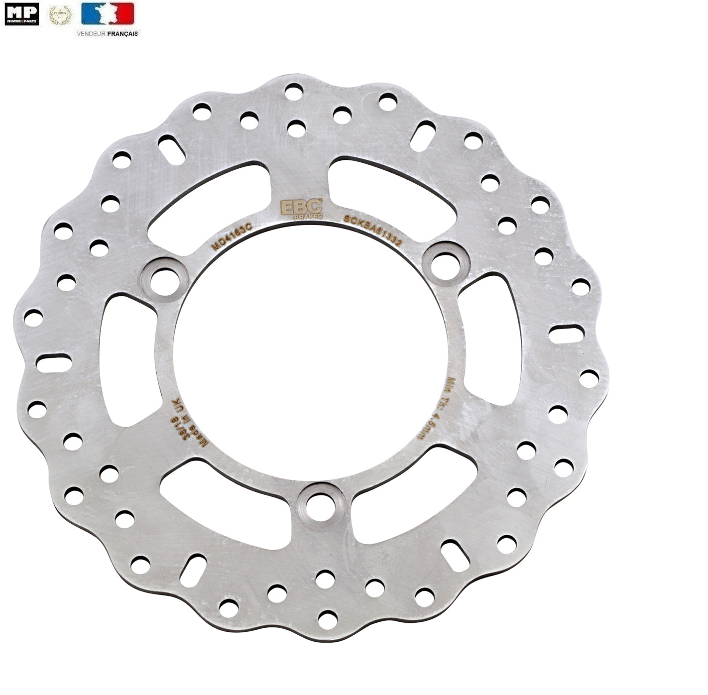 Disque de frein arrière ventilé à haute dissipation pour Kawasaki EX 300