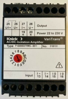Knick AC/DC-Isolation Amplifier VariTrans P43000 D2T RMS