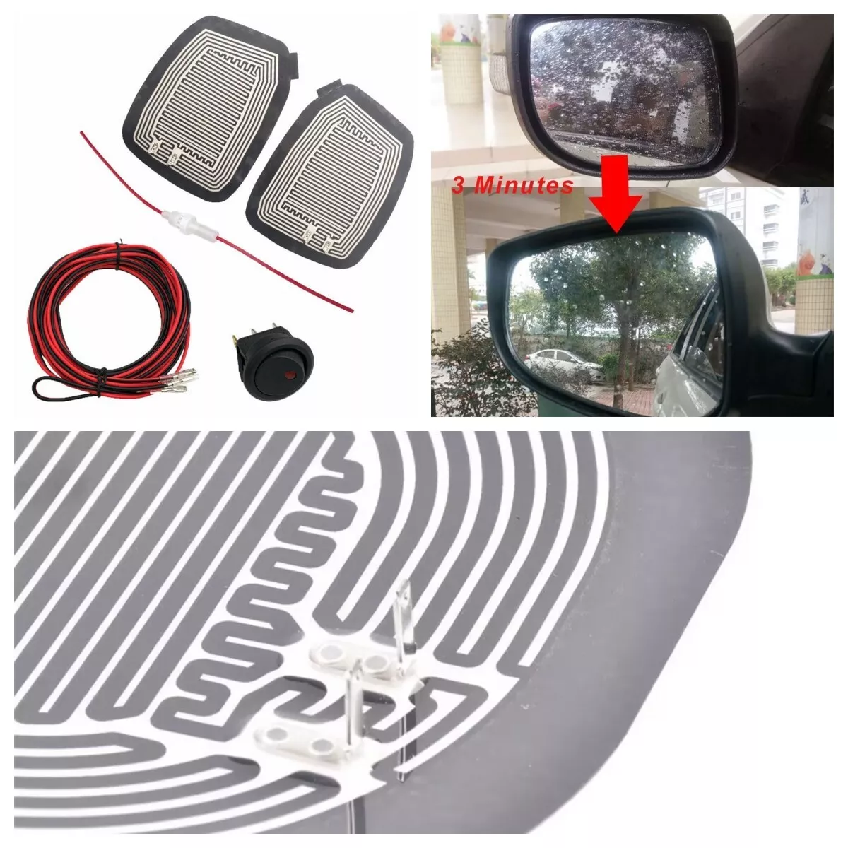 Car wing mirror adhesive pads deals
