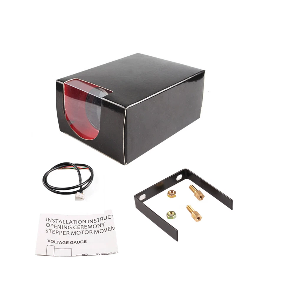 2" 52mm 12V Tacho Gauge Meter 7 Color Tinted Tachometer 0~8000 RPM Universal - Image 4 of 4