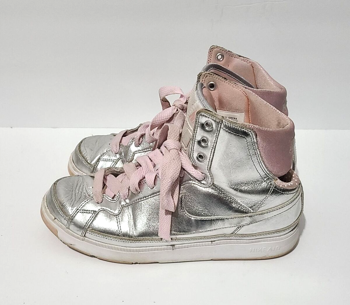 Nike Womens Air Troupe Mid Shoes 324922-001 Size 7.5 Silver | eBay