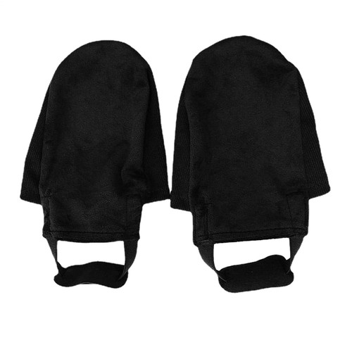 1 par de fundas ajustables para zapatos de boliche deslizantes de algodón cubierta para zapatos de boliche negra - Imagen 7 de 9