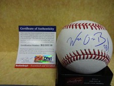 WUILMER BECERRA NEW YORK METS ROOKIE GRAPH SIGNED MAJOR LEAGUE BASEBALL PSA RG10