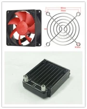 New 80mm Water Cooling CPU Cooler Row Heat Exchanger Radiator with Fan for PC