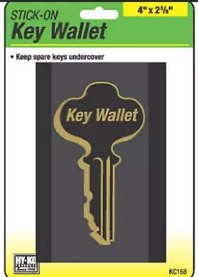Key Wallet, Adhesive, Black -KC168