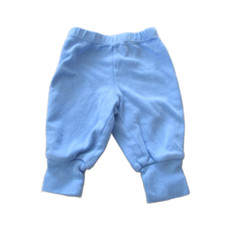 Faded Glory Pull On Sweatpants Infant Boys Size 0-3M Blue Elastic Jogger Bottoms