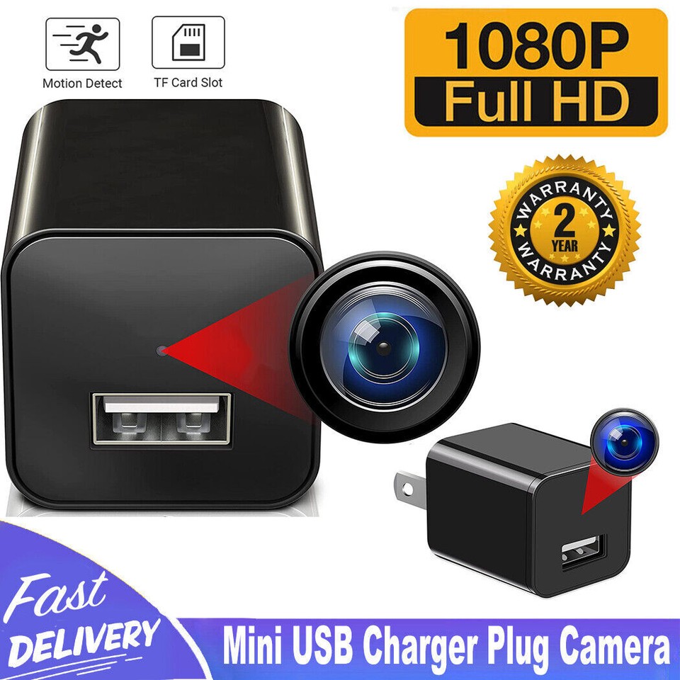 Mini WIFI Surveillance Camera HD 1080P Smart Home Security Cam USB Wall Charger eBay