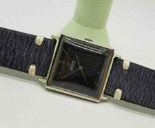 VINTAGE 1967 OMEGA BLACK DIAL CAL:671 AUTOMATIC MID SIZE WATCH / S058