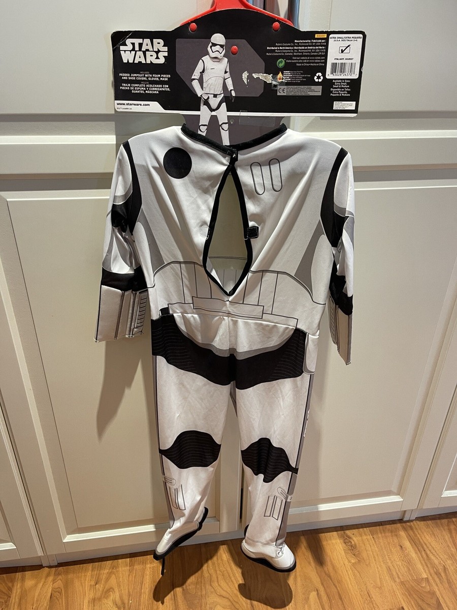 Star Wars Kids Sz3/4 Force Awakens Stormtrooper Costume Suit w No
