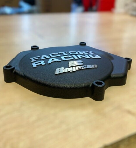 YAMAHA YZ250 BOYESEN CLUTCH & IGNITION COVERS BLACK 1999-2025 SC-32AB CC-32AB - Picture 2 of 8