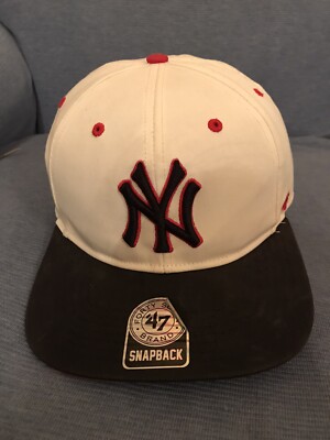 Originale Cappello New Era New York Yankees Visiera Piatta Bianco Unisex |  eBay
