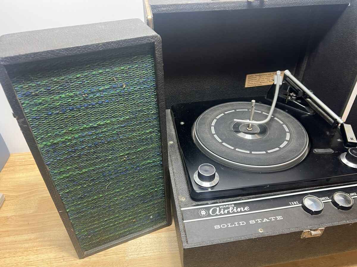 Rare MCM Ward Airline Solid State Stereo Record Player Rare MCM Ward Airline Solid State Stereo Record Player