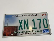 Prince Edward Island License Plate PEI Windmill Red Cliffs 2010