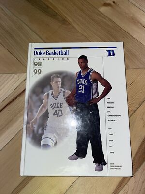 1998-99 Duke Blue Devils Basketball Media Guide Yearbook Hardcover