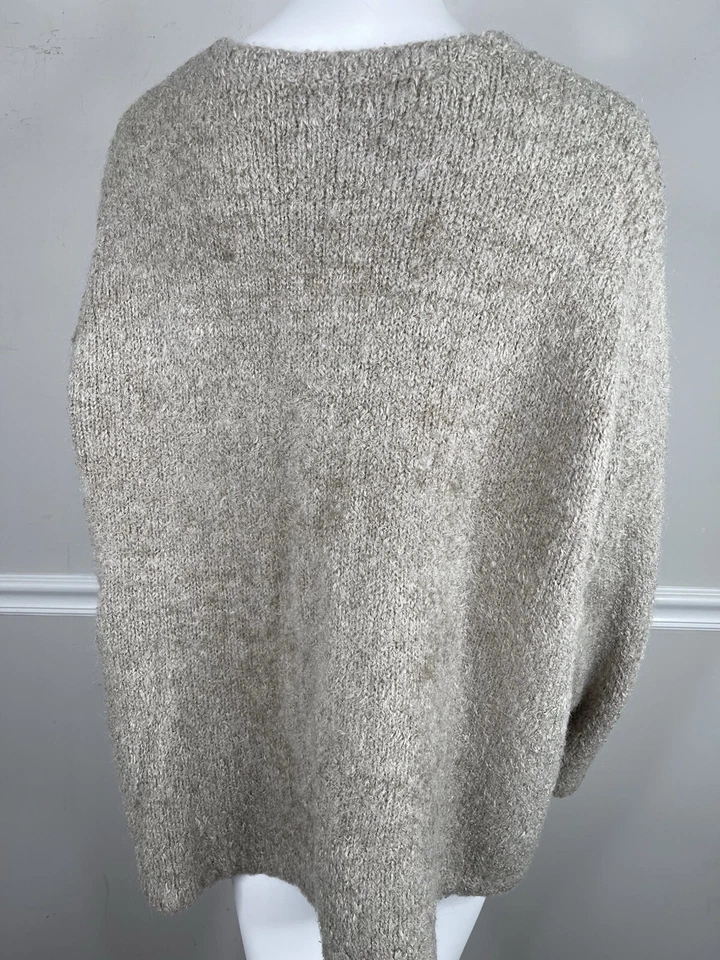 Denim Co Button Front Cable Knit  Cardigan sweater Women’s Mohair 3X Plus VTG - Image 4 of 4