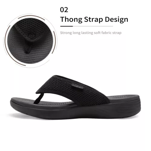 Women Arch Support Soft Cushion Flip Flops Thong Sandals Slippers Shoes 5-11 - Picture 16 of 39
