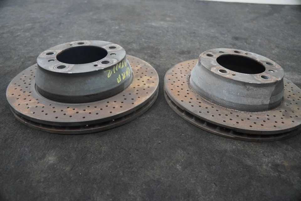 Juego 2 rotores freno disco trasero 99635240104 Porsche 911 Carrera 996 997 1999-2012 Foto 2 de 4