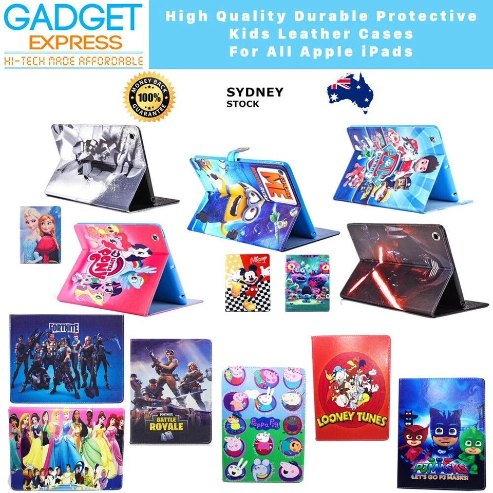 Funda protectora de dibujos animados a prueba de golpes con soporte para niños para iPad Air 1ª/2ª generación Foto 3 de 4