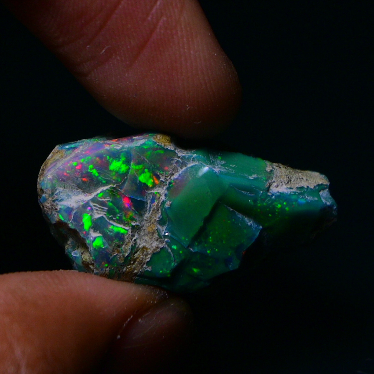 Black Opal Rough 28.25 Carats, Smoked Ethiopian Welo Opal Rough, Fire Opal Raw