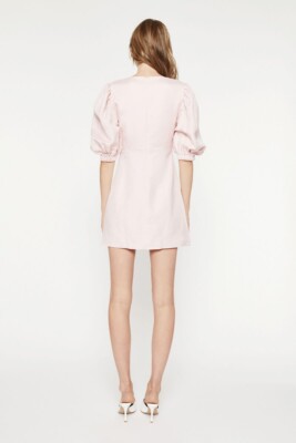 bride to be mini dress Tulle And Floral Hem Bridal Mini Dress