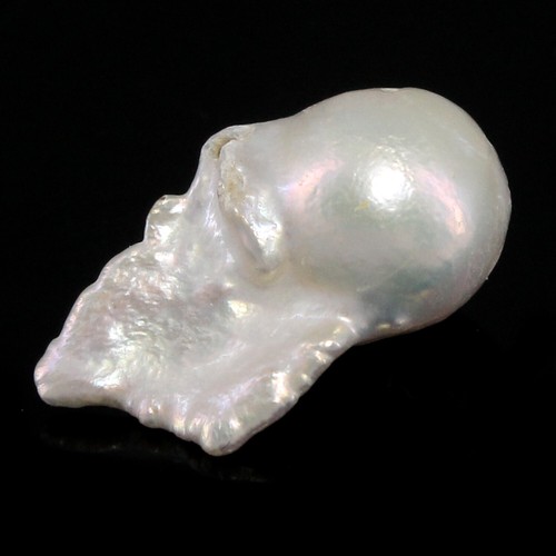 Keshi Pearl Natural Siargao 19.10x10.65x9.40 MM Baroque Drilled Rainbow White - Picture 2 of 6