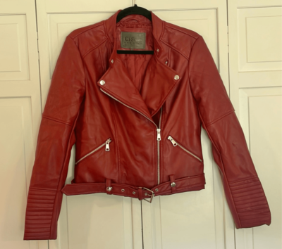 ci sono red leather jacket