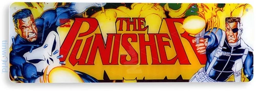 TIN SIGN The Punisher Arcade, 80's, Retro, Console, Marquee, Game Decor, A650