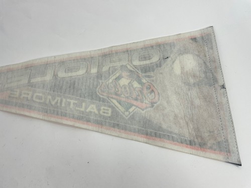 Vintage 1990s Baltimore Orioles Large Baseball 12"x29" Souvenir Pennant - Picture 4 of 7