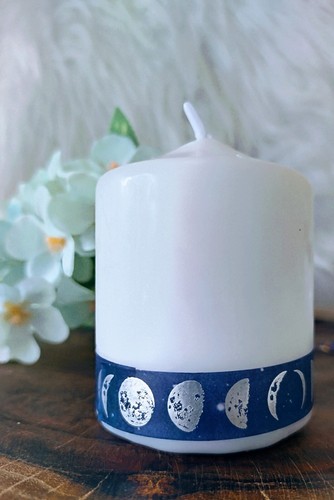 Pillar Candle Set. Celestial Candles Set Of 5. Wicca. Witchcraft. Moon Magick - Picture 14 of 22